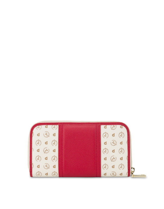 Pollini Portafoglio Zip Around Heritage 70th Anniversary Avorio/rosso Promozione
