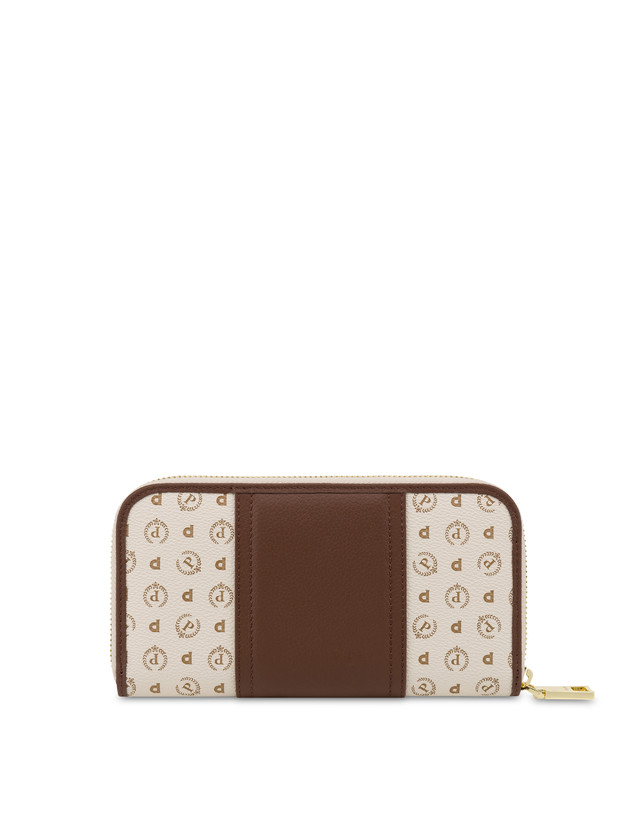Pollini Portafoglio Zip Around Heritage 70th Anniversary Avorio/marrone Spedizione Gratuita