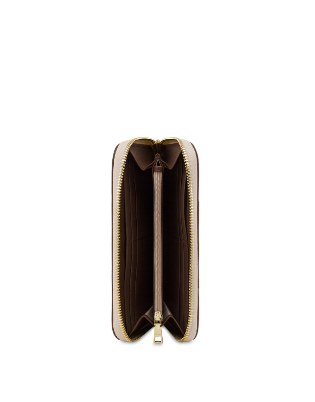 Pollini Portafoglio Zip Around Heritage 70th Anniversary Avorio/marrone Spedizione Gratuita