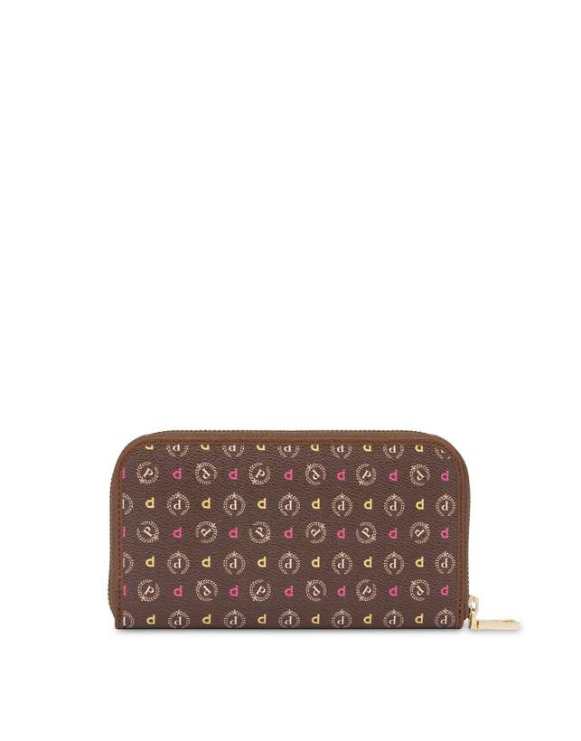 Pollini Portafoglio Zip Around Heritage Logo Classic Multicolor/marrone Affare Del Giorno