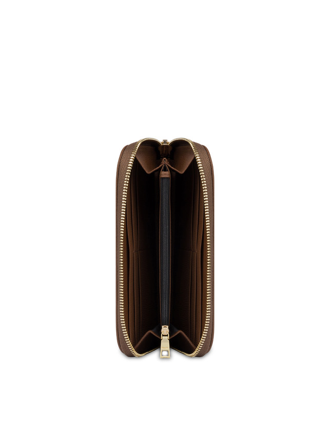 Pollini Portafoglio Zip Around Heritage Logo Classic Multicolor/marrone Affare Del Giorno