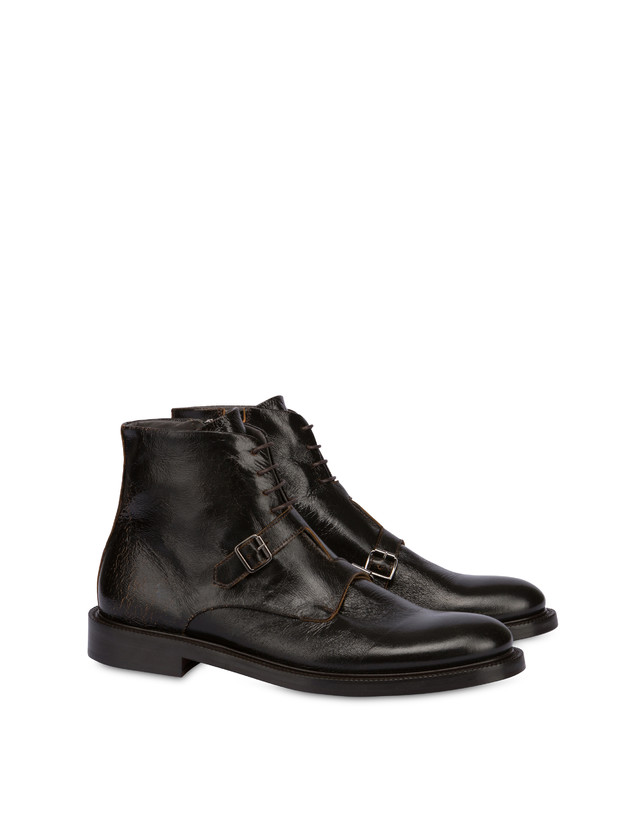 Pollini Stivaletti In Capra 1920 T.moro Offerte
