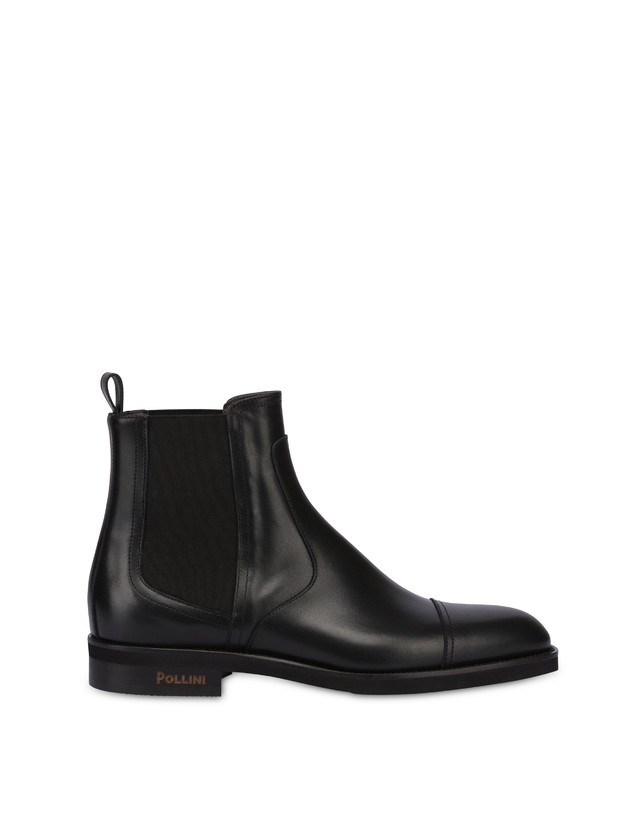 Pollini Beatles In Vitello Liscio Gentlemen's Club Nero Saldi Di Fabbrica