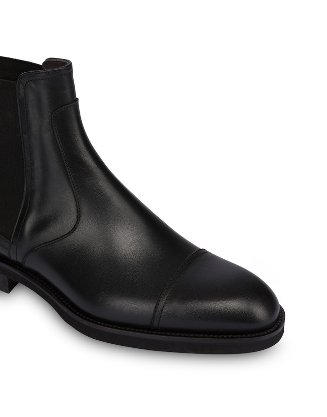 Pollini Beatles In Vitello Liscio Gentlemen's Club Nero Saldi Di Fabbrica