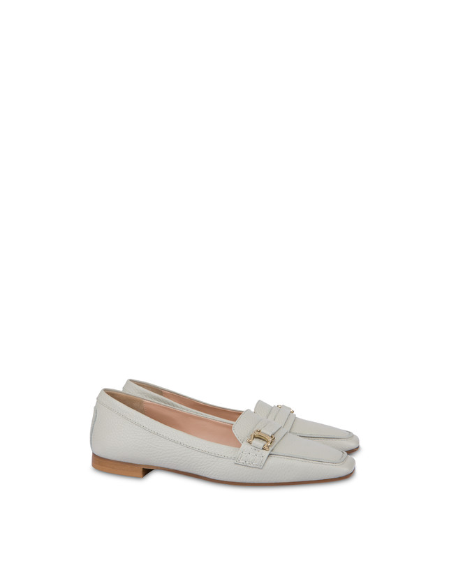 Pollini Mocassini In Vitello Uptown Gesso Fornitura limitata