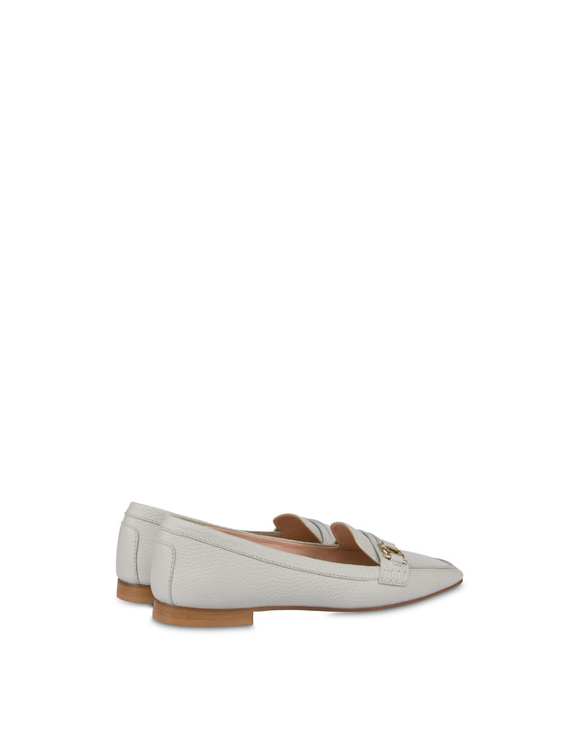 Pollini Mocassini In Vitello Uptown Gesso Fornitura limitata