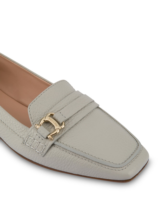 Pollini Mocassini In Vitello Uptown Gesso Fornitura limitata