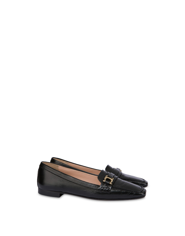 Pollini Mocassini In Naplak Uptown Nero Shopping online