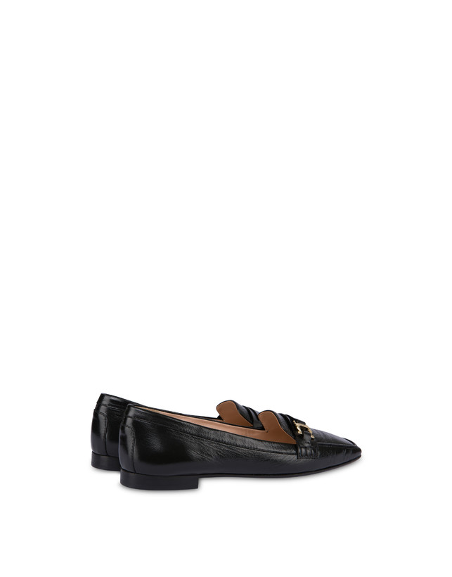 Pollini Mocassini In Naplak Uptown Nero Shopping online