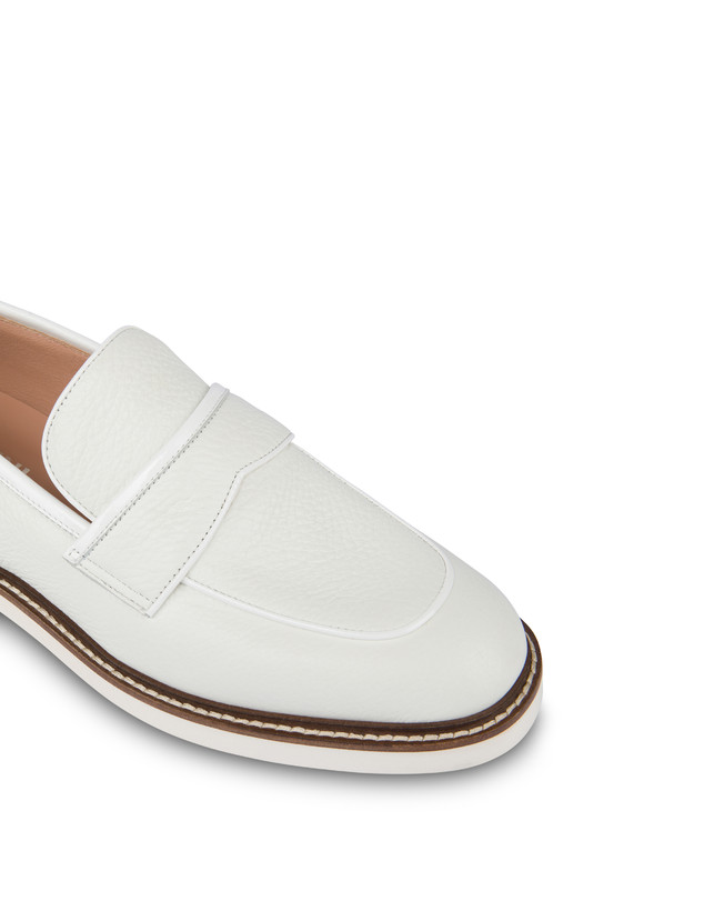 Pollini Mocassini In Vitello Mannish Bianco/bianco Vendite stagionali