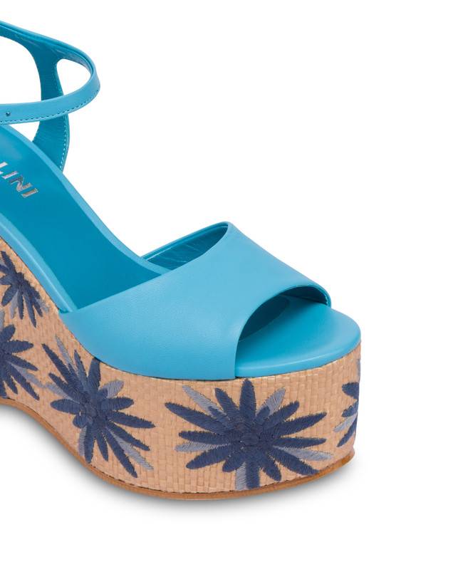 Pollini Sandali Con Zeppa Ricamata Desert Rose Pool/naturale Smaltimento dello stoccaggio
