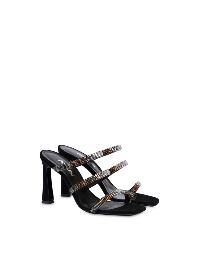 Pollini Mules Con Tacco Bling Bling Nero Lightning offer