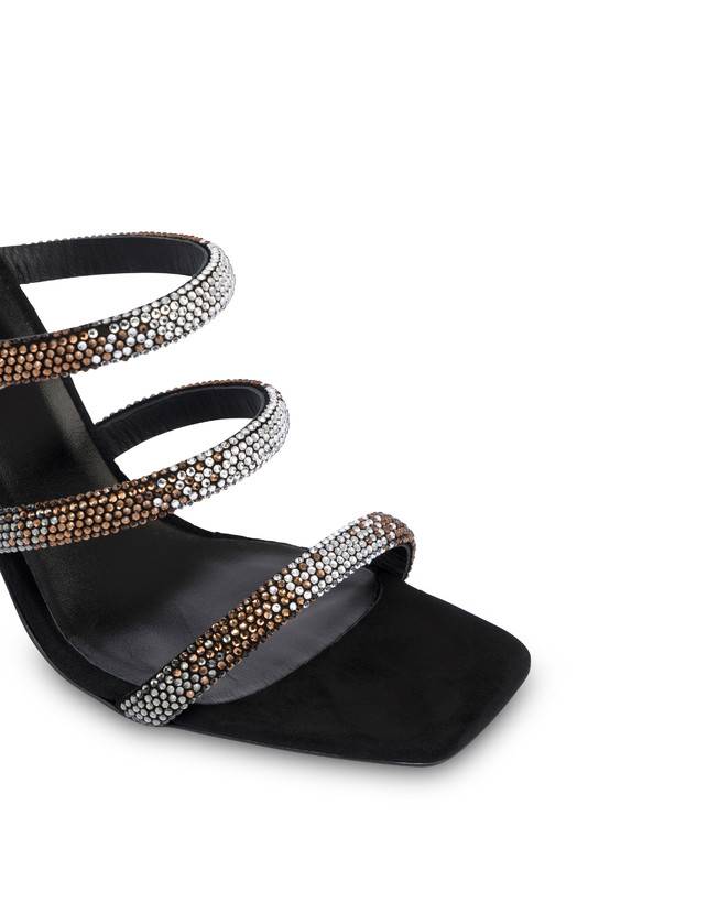 Pollini Mules Con Tacco Bling Bling Nero Lightning offer