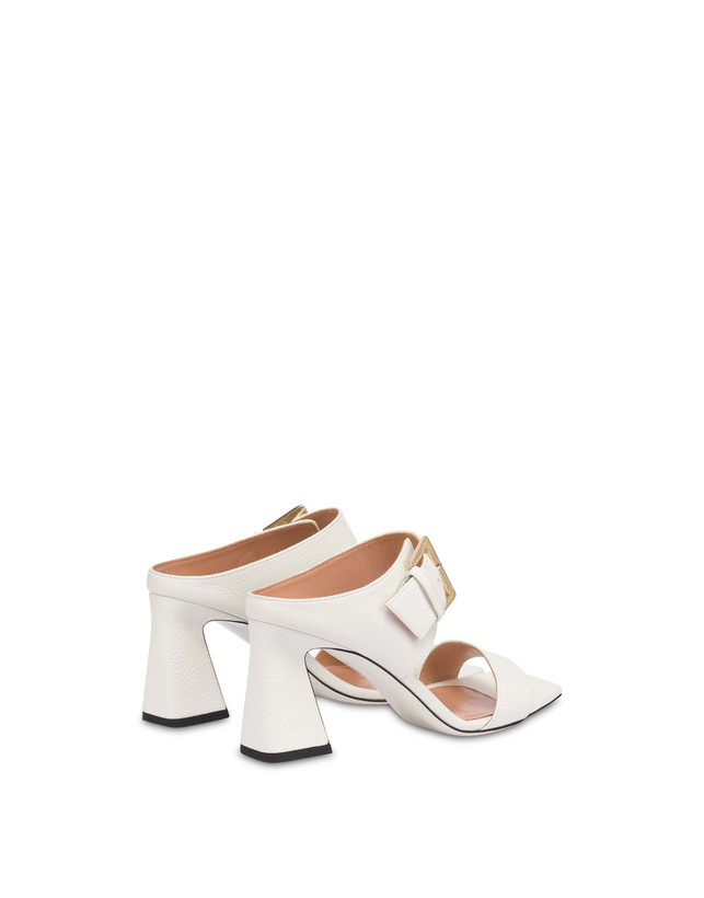 Pollini Sandali In Vitello Bottalato Con Fibbia Ethos Bianco Offerte giornaliere
