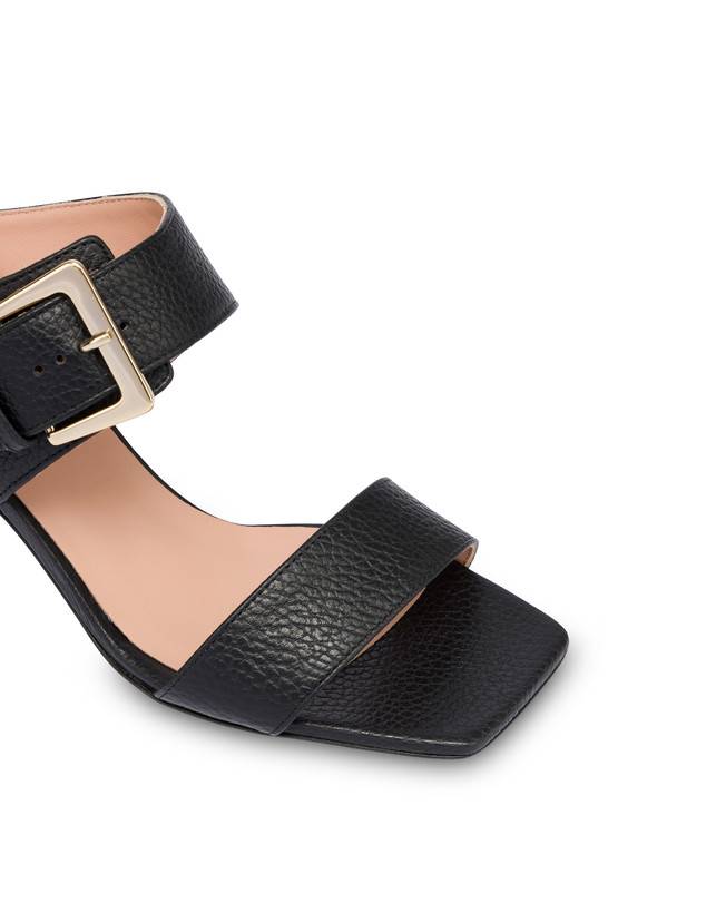 Pollini Sandali In Vitello Bottalato Con Fibbia Ethos Nero Offerte speciali