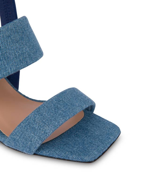 Pollini Sandali In Tessuto Denim Denim Prezzo basso