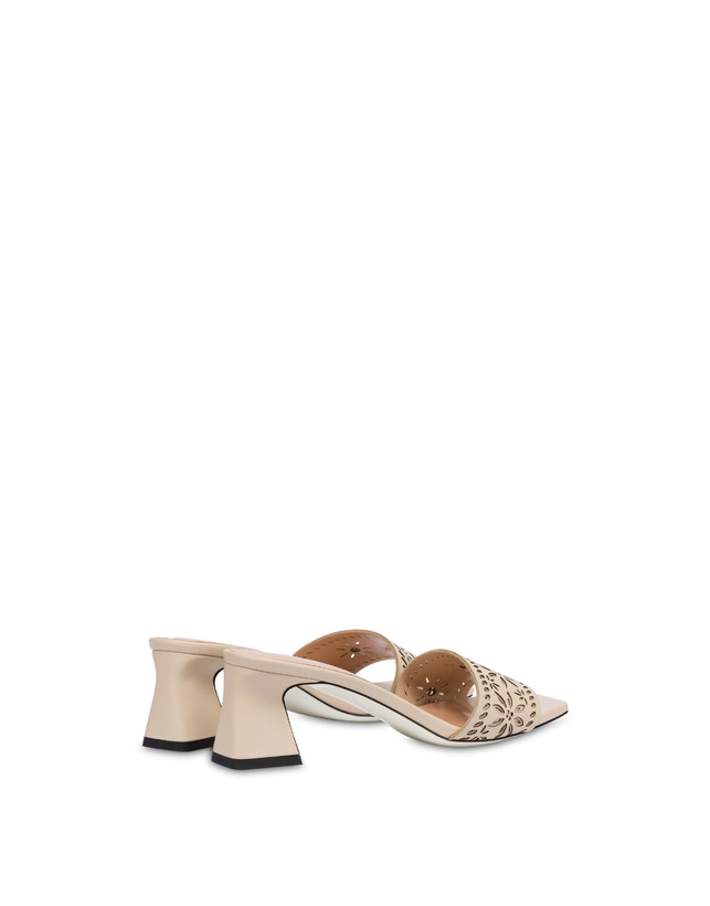 Pollini Sandali In Vitello Laserato Desert Rose Sabbia Rilascio limitato