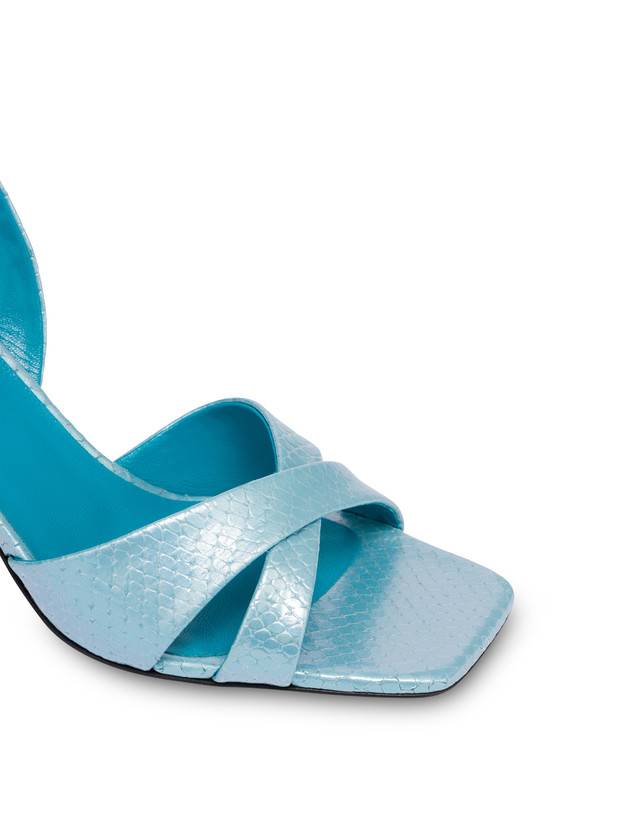 Pollini Sandali Con Stampa Pitone Iridescente Cote D'azur Pool Promozione temporanea