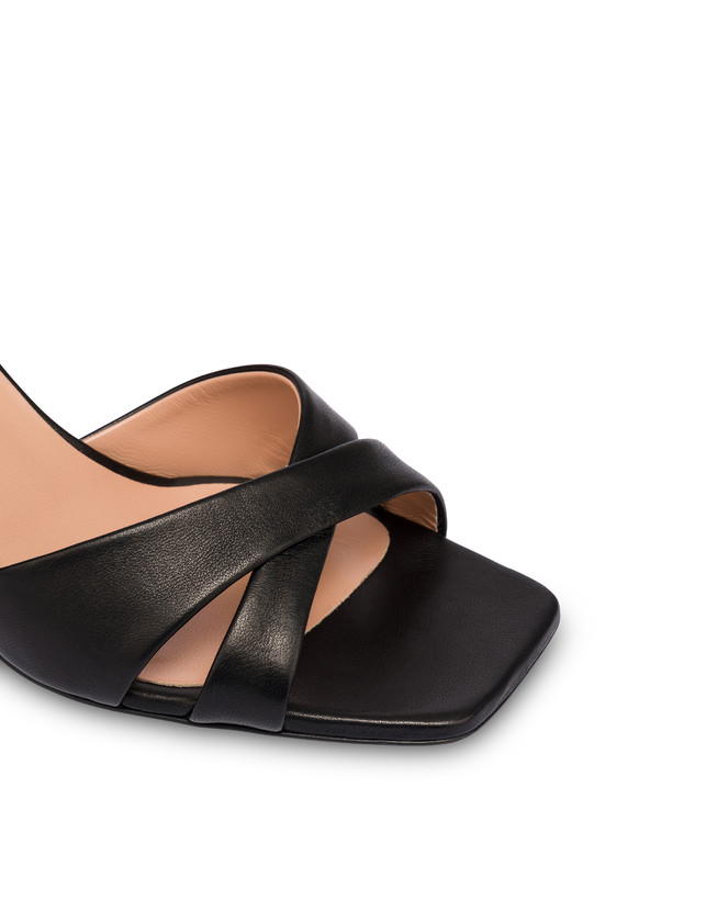 Pollini Sandali In Nappa Cote D'azur Nero Fino al 50% di sconto