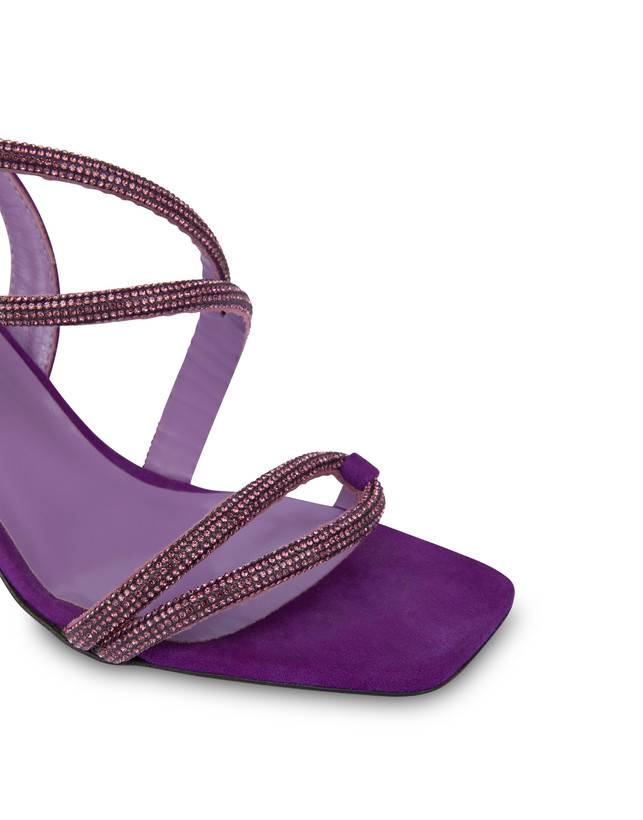 Pollini Sandali In Camoscio Con Strass Bling Bling Iris Offerta speciale della fabbrica