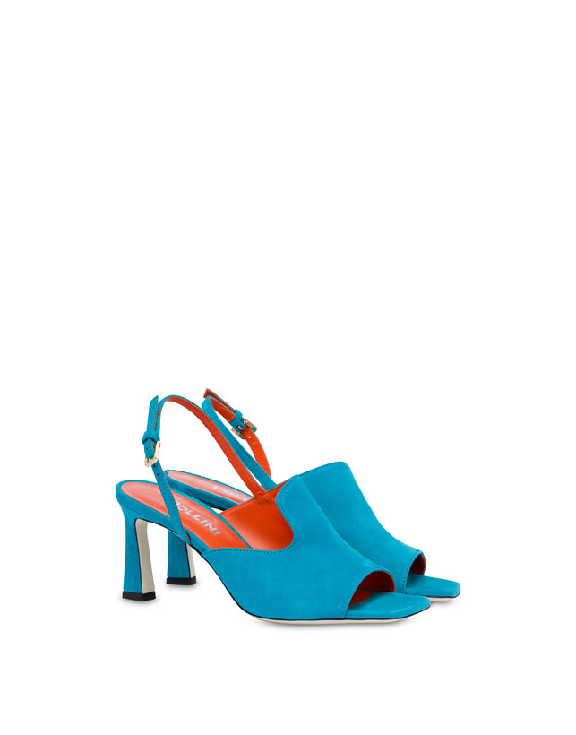Pollini Mules Slingback In Camoscio Wave Pool Solo un giorno rimasto