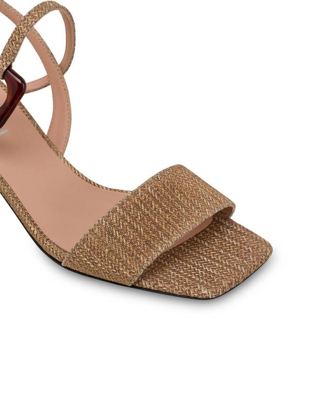 Pollini Sandali In Vitello Stampa Intreccio Between The Lines Wood-oro 50% di sconto con spedizione gratuita