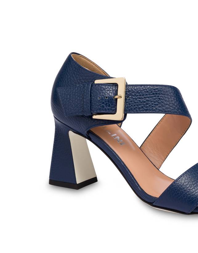 Pollini Sandali In Vitello Con Fibbia Ethos Navy Trasporto libero internazionale