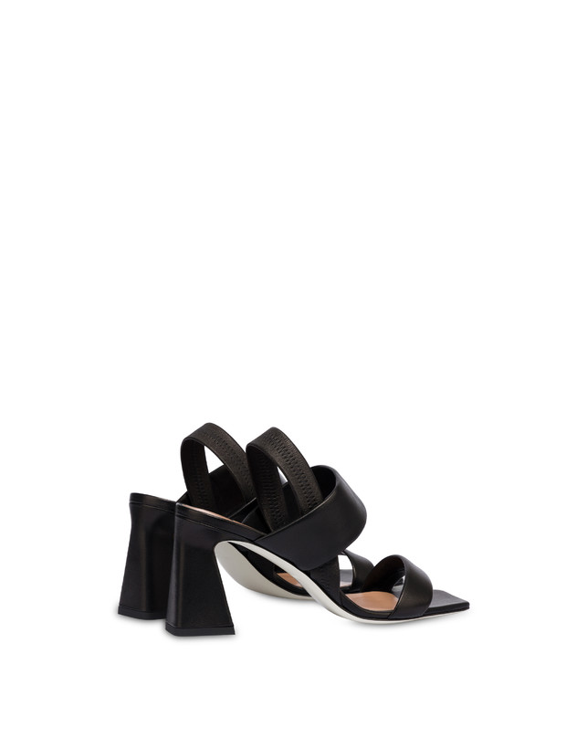 Pollini Sandali In Nappa Imbottita Nero In vendita