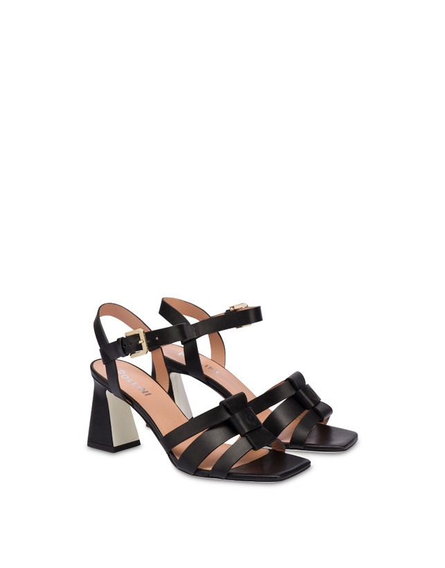 Pollini Sandali In Vacchetta Sahara Nero Duty-free