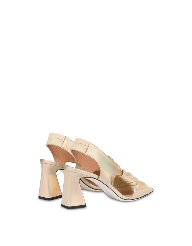 Pollini Sandali In Nappa Iridescente Oasis Sabbia 50% di sconto per tempo limitato