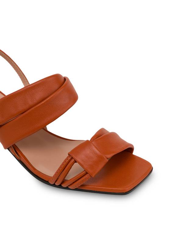 Pollini Sandali In Nappa Lady Tie Wood Spedizione Gratuita