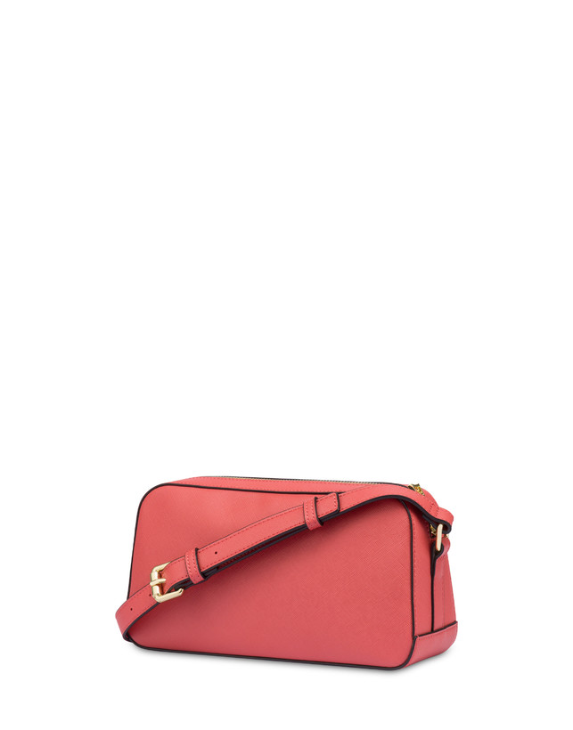 Pollini Borsa A Tracolla Con Maxi Lettering Safari Arancio Vendita Economica