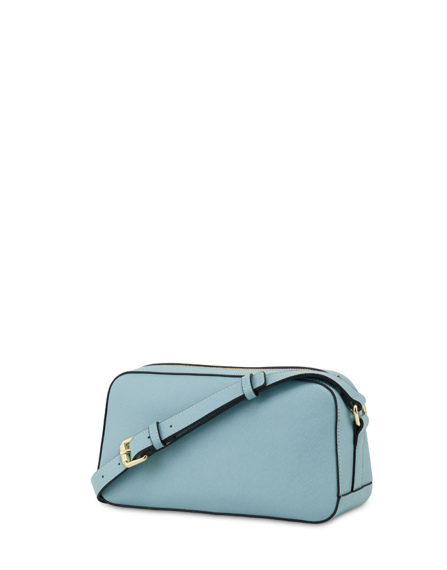 Pollini Borsa A Tracolla Con Maxi Lettering Safari Sky Saldi Di Fabbrica