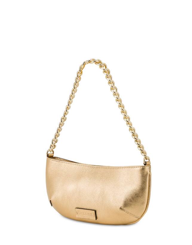 Pollini Pochette Mail In Vitello Laminato Oro Negozio