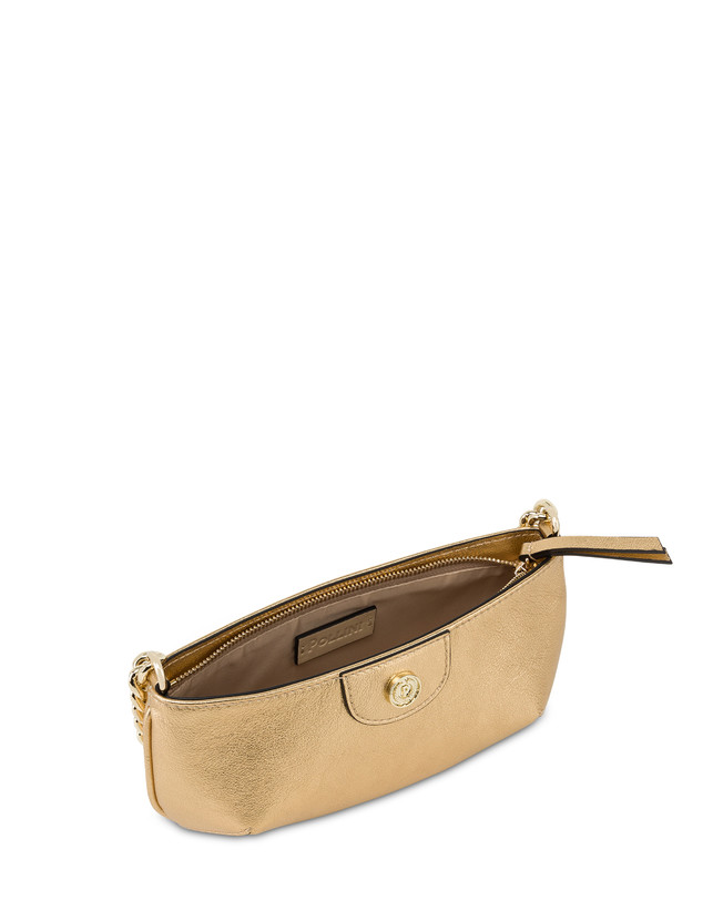 Pollini Pochette Mail In Vitello Laminato Oro Negozio