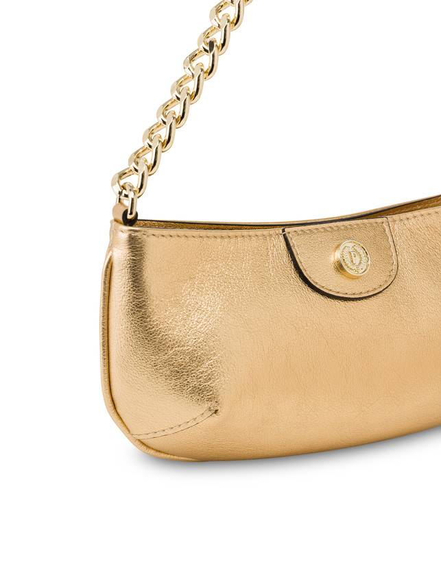 Pollini Pochette Mail In Vitello Laminato Oro Negozio