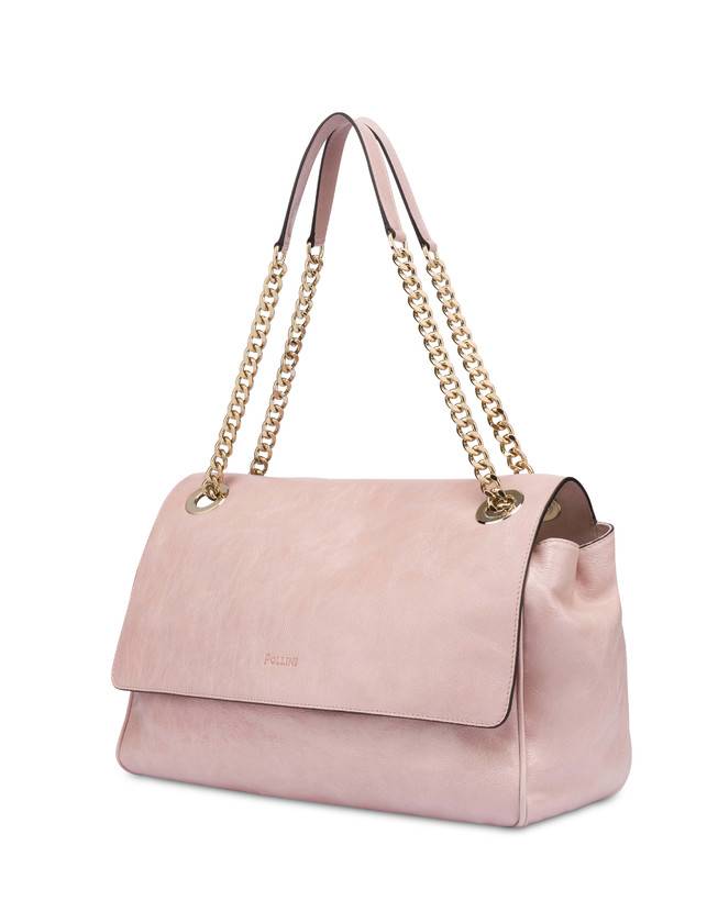 Pollini Borsa A Spalla Medium Softness Cipria In Saldo