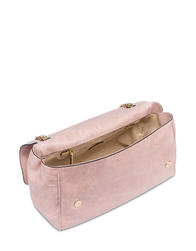 Pollini Borsa A Spalla Medium Softness Cipria In Saldo