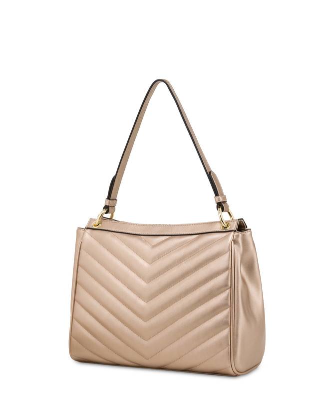 Pollini Borsa A Spalla Matelassé Sunbeam Rose Gold Nuova