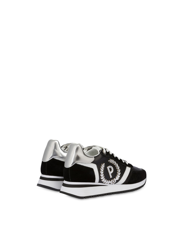 Pollini Sneakers Con Dettagli Laminati Speedy Nero/nero/bianco/argento Negozio online di fabbrica