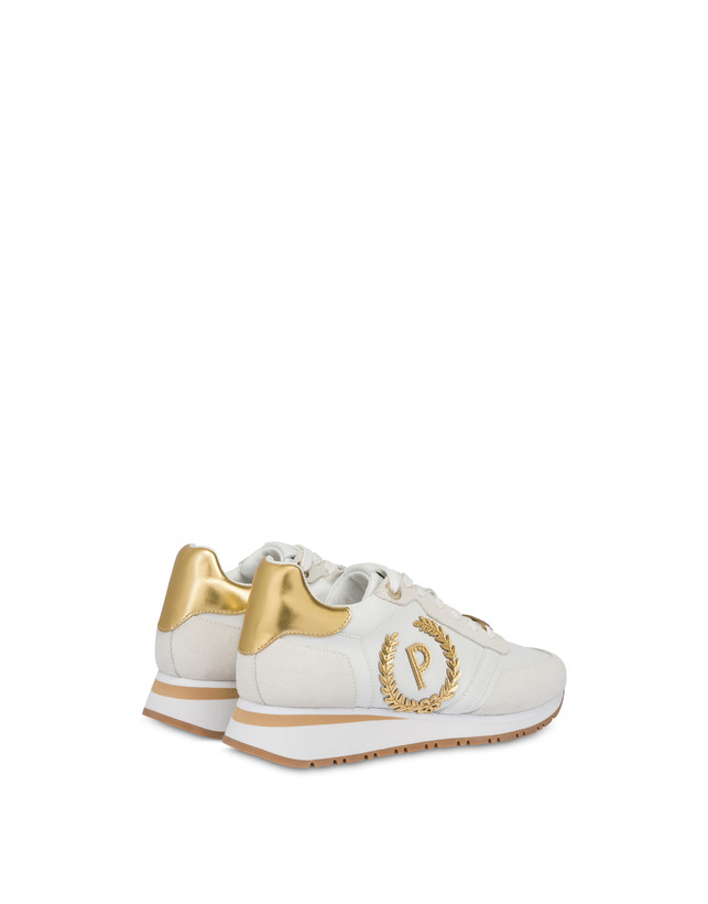 Pollini Sneakers Con Dettagli Laminati Speedy Bianco/ghiaccio/bianco/oro Prezzo di fabbrica