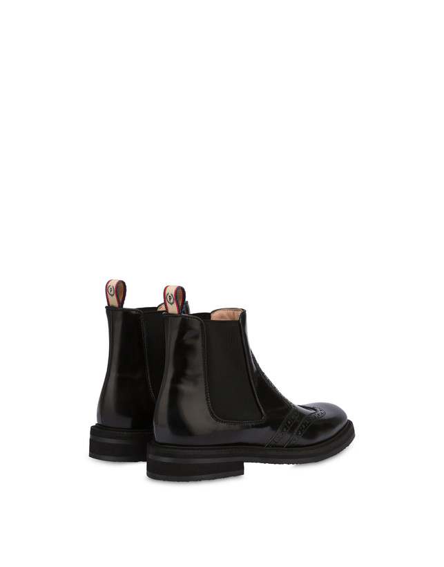 Pollini Beatles In Vitello Abrasivato Mannish Nero Offerta Pasqua