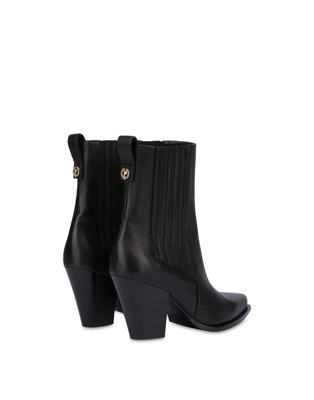 Pollini Stivaletti In Capra Madras Texas Flair Nero Offerta San Valentino