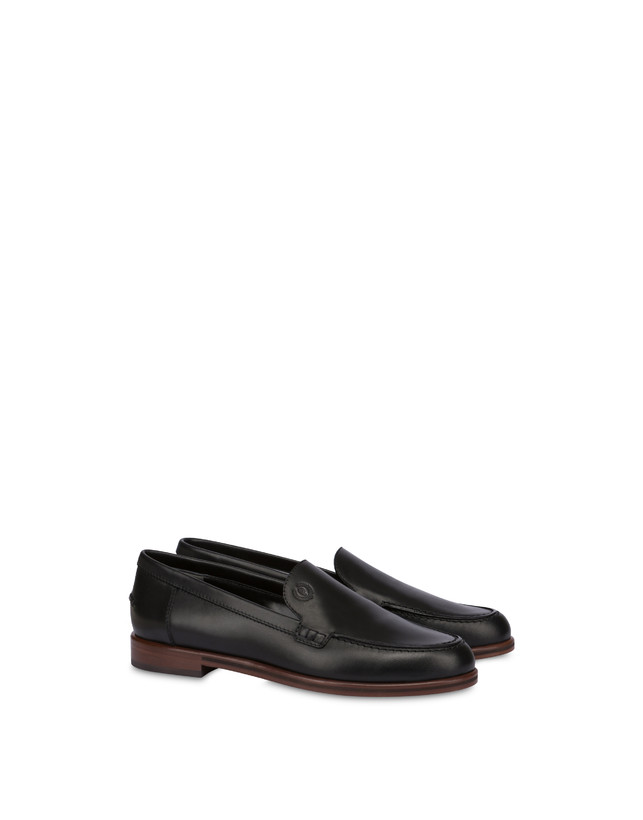 Pollini Mocassini In Vitello Oxford Nero Offerta temporanea