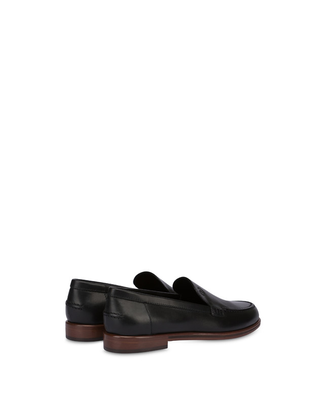 Pollini Mocassini In Vitello Oxford Nero Offerta temporanea