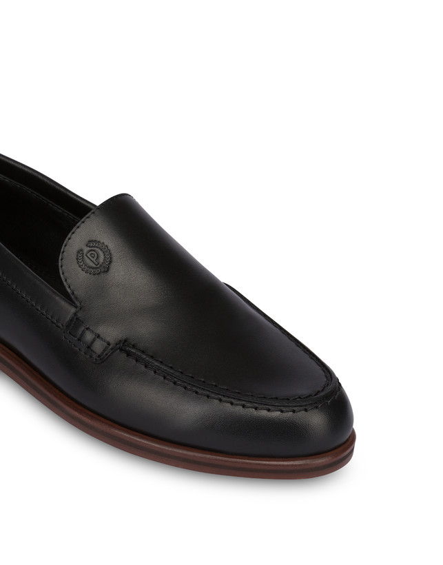 Pollini Mocassini In Vitello Oxford Nero Offerta temporanea