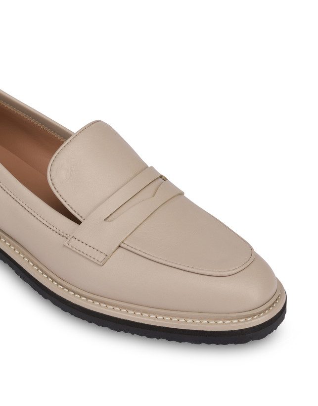 Pollini Mocassini In Vitello Artisan Touch Sabbia/sabbia Offerte stagionali