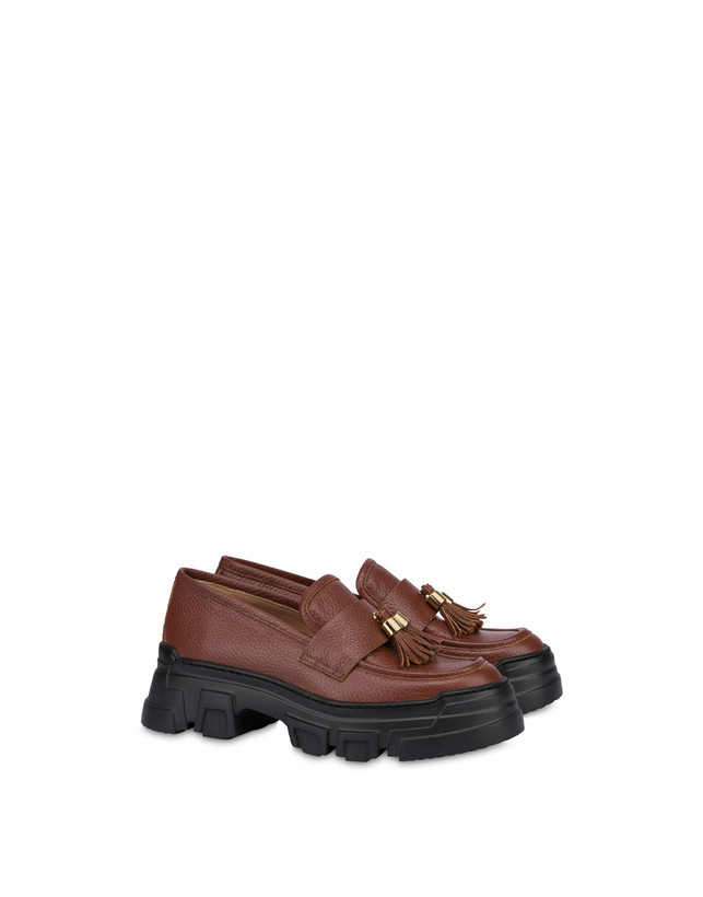Pollini Mocassini In Vitello Stampa Alce Lady Brave Legno Comprane uno, ottenene uno gratis