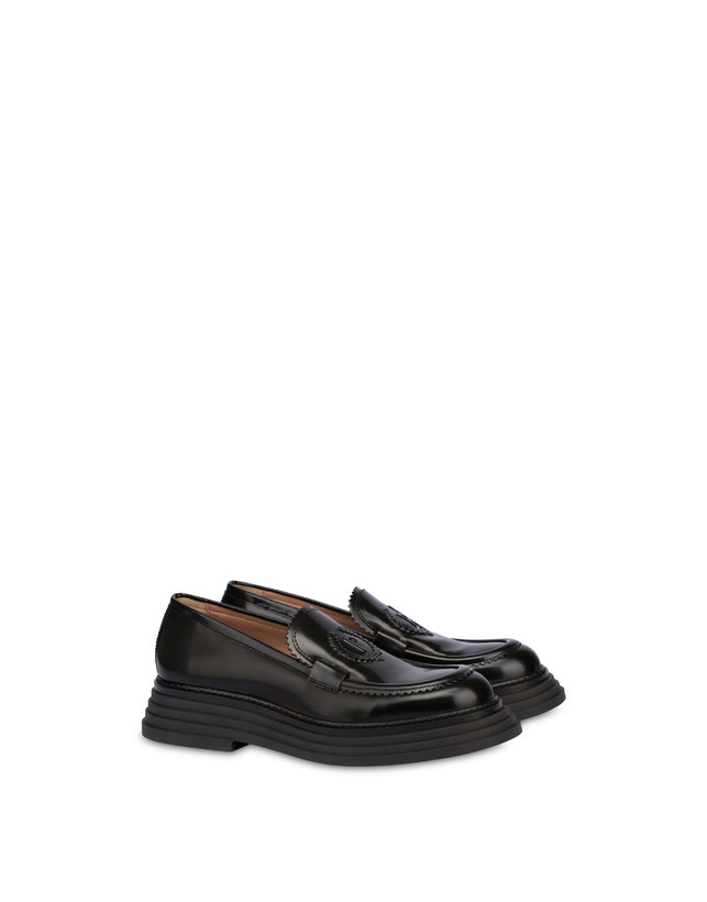 Pollini Mocassini In Vitello Abrasivato Stairway Nero Offerte speciali
