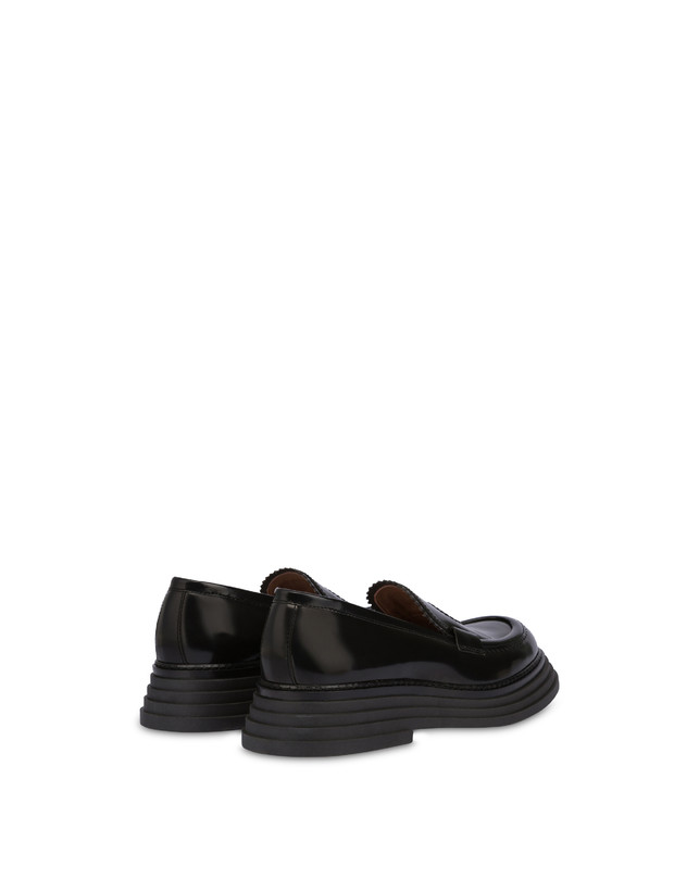 Pollini Mocassini In Vitello Abrasivato Stairway Nero Offerte speciali